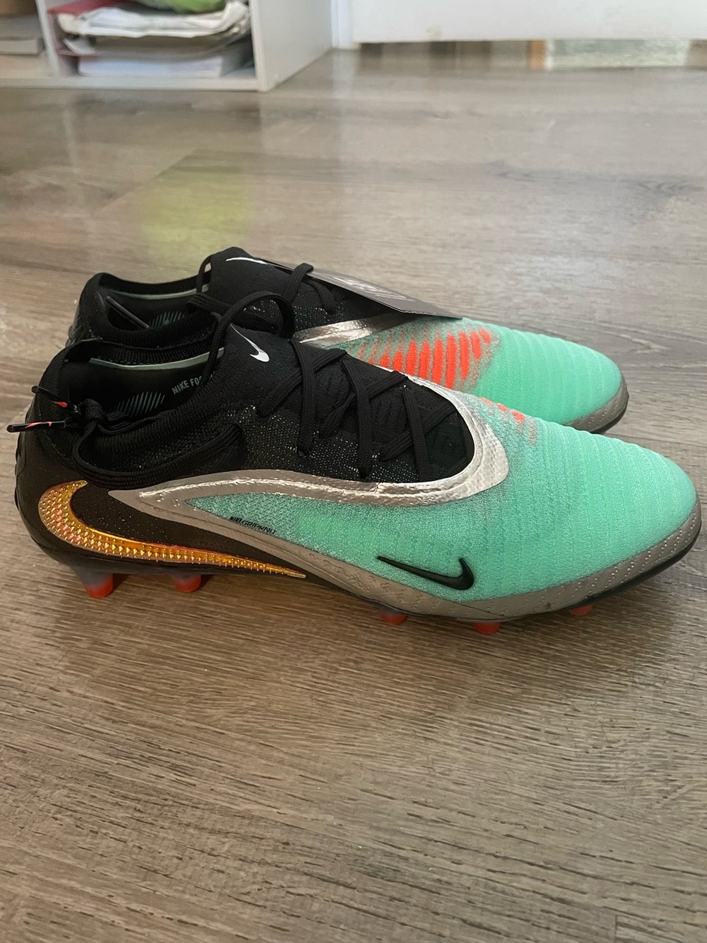 Nike Phantom 6 Low Elite AG Chrome Black IH3862-001 Size 6